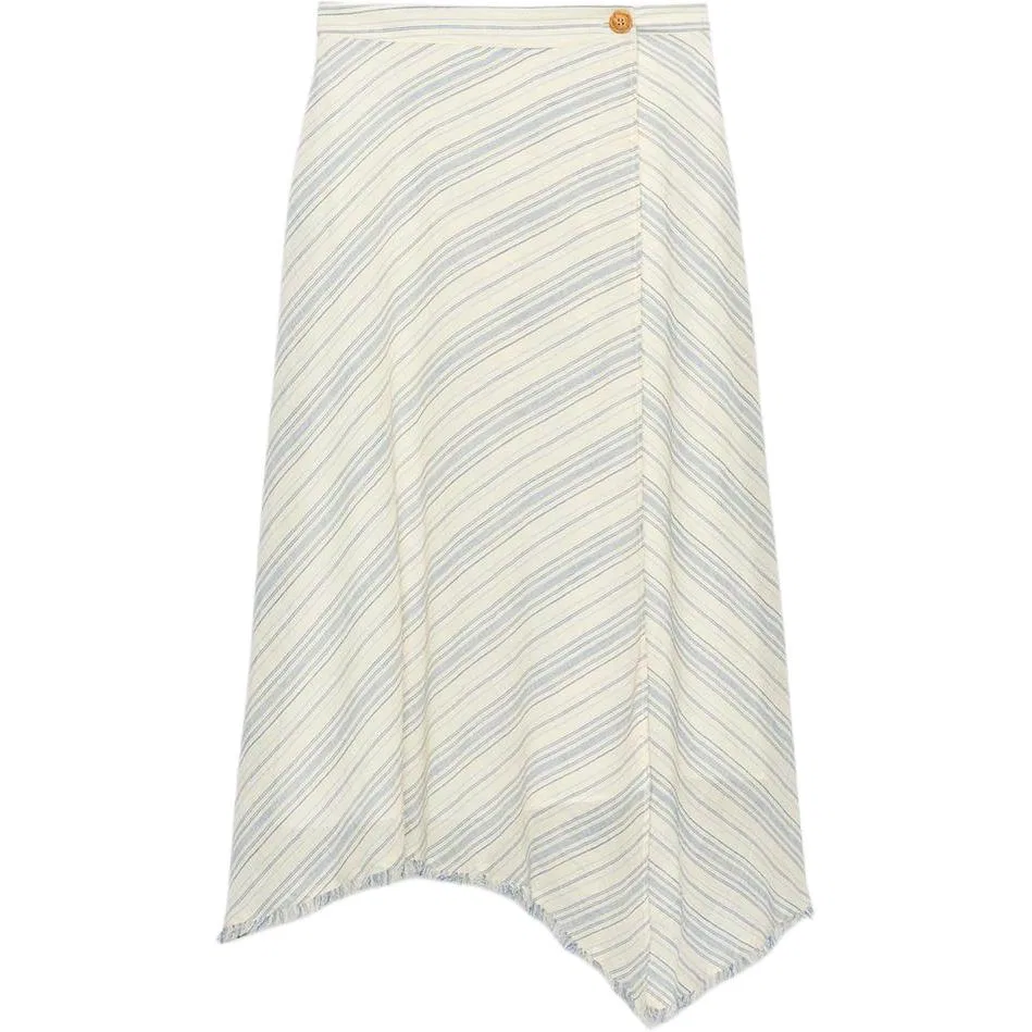 Женская юбка миди Casual Long Skirts ZARA, Nude/Sea Blue