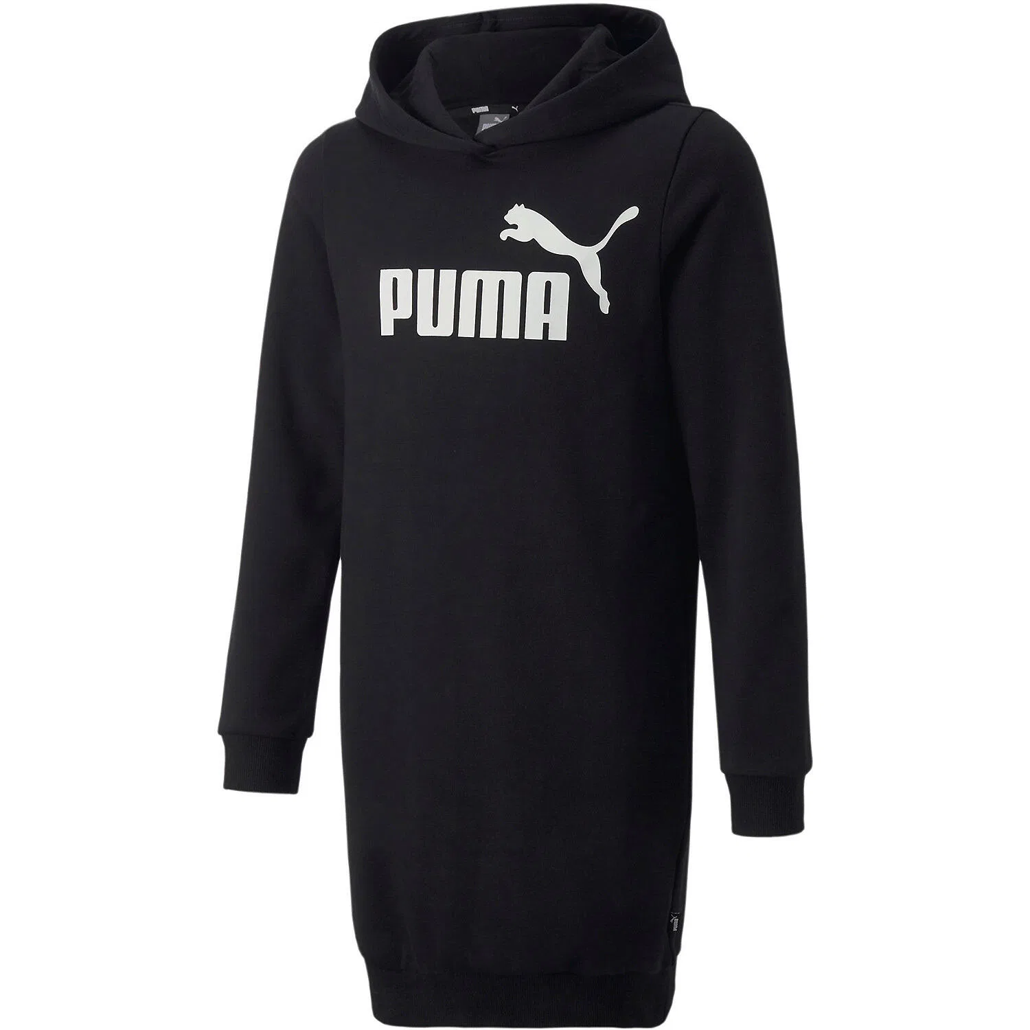 Детское платье-худи с капюшоном Essentials Logo Hooded Dress Puma, Schwarz