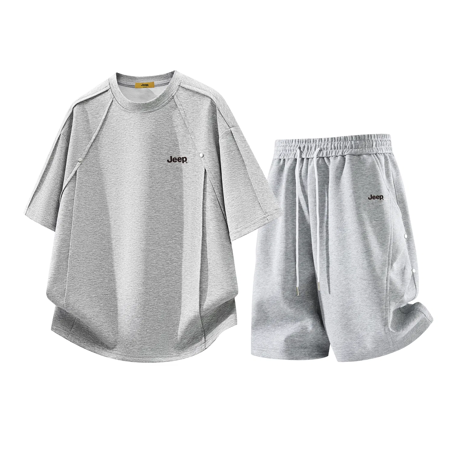 Детский спортивный комплект с круглым вырезом, Jeep, Light Heather Grey