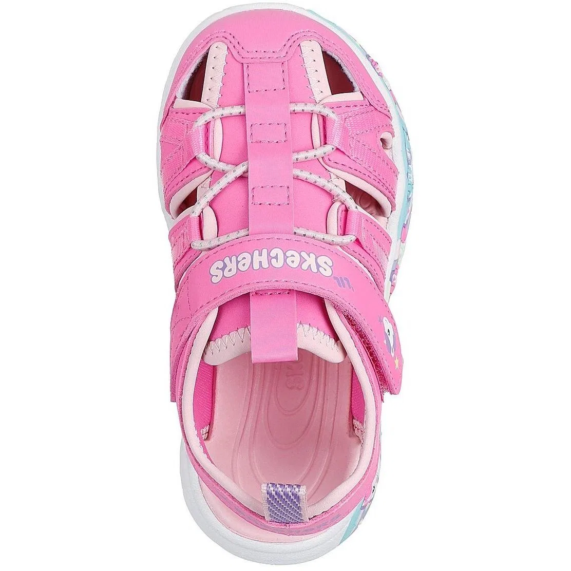 Детские сандалии с принтом Play Scene Splash Skechers, Rosa — фото 2