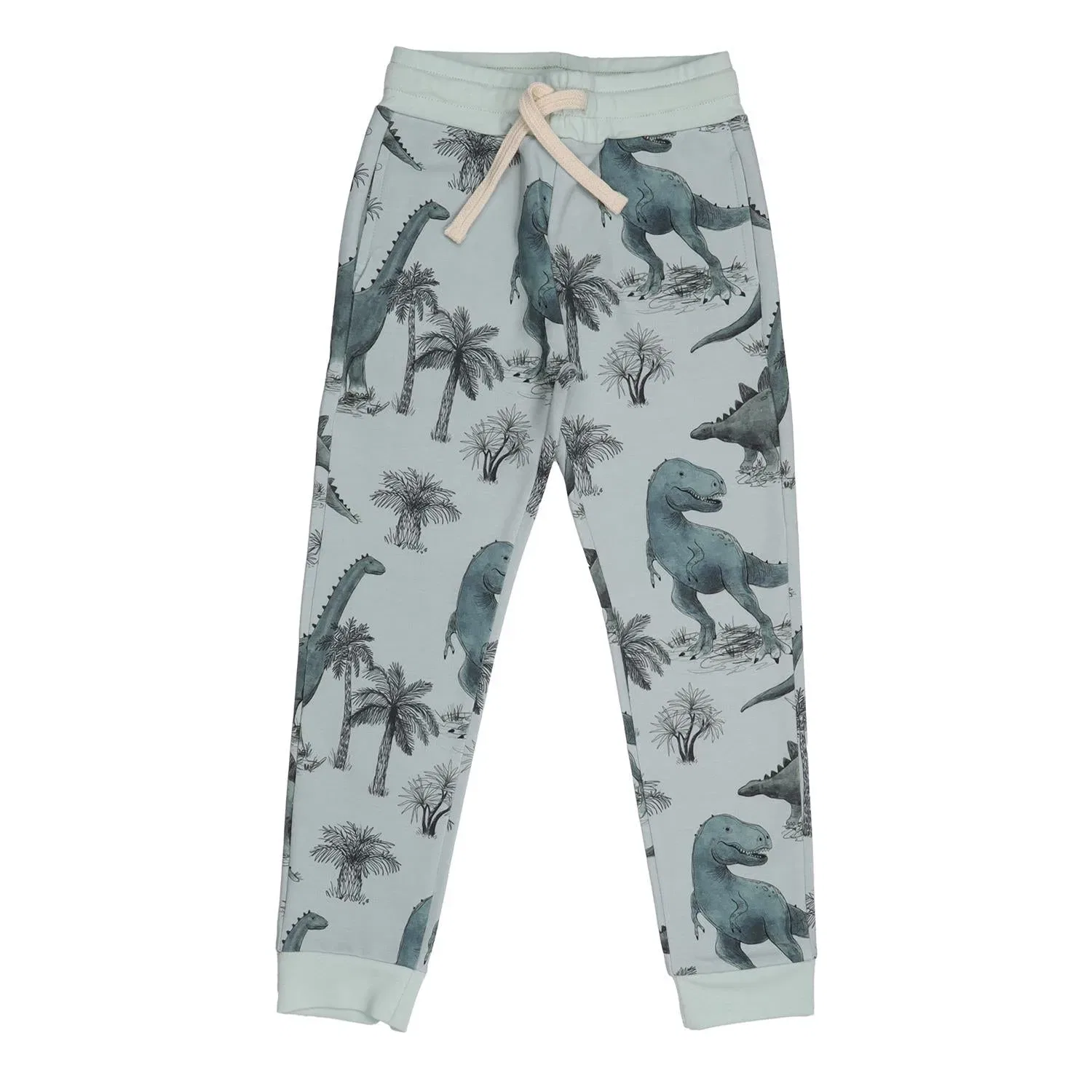Штаны спортивные с принтом Dinosaurland-Jogger Walkiddy, зеленый
