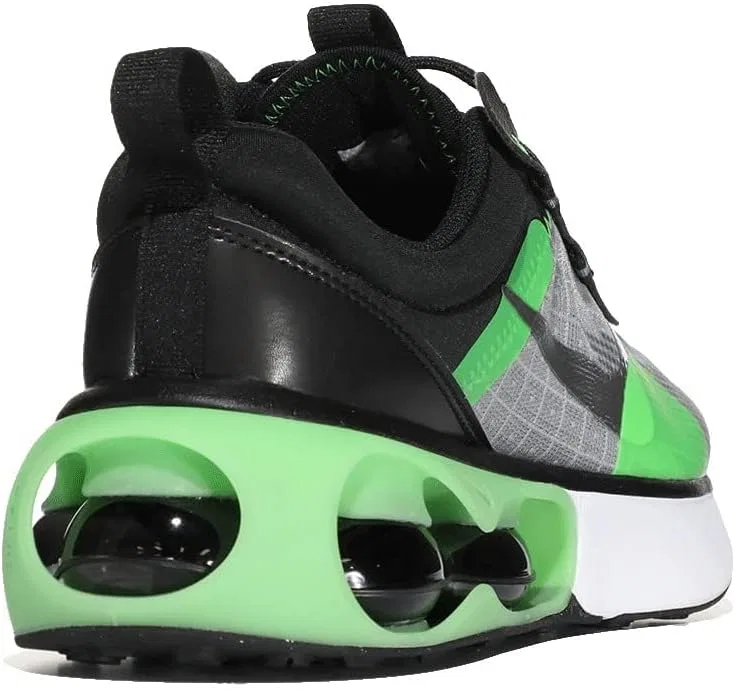 Детские кроссовки для мальчиков Air Max 1 Nike, Black/Chrome/Green Strike/Iron Grey — фото 4