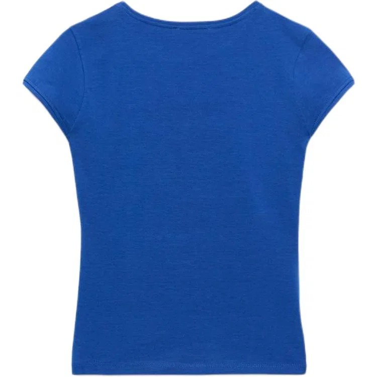 Женская футболка с круглым вырезом Dark Blue ZARA — фото 3