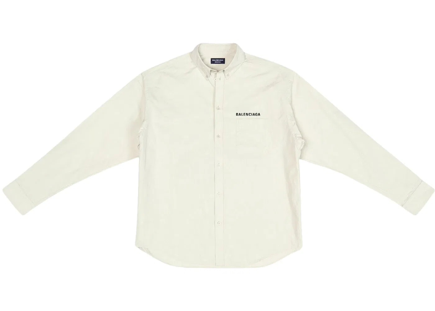 Мужская рубашка свободного кроя Property Large Fit Shirt Balenciaga, Beige/Black