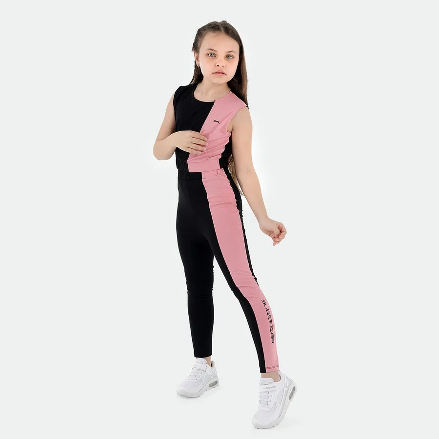 Комплект из футболки и леггинсов с принтом DIMAS Slazenger, Черный — фото 3