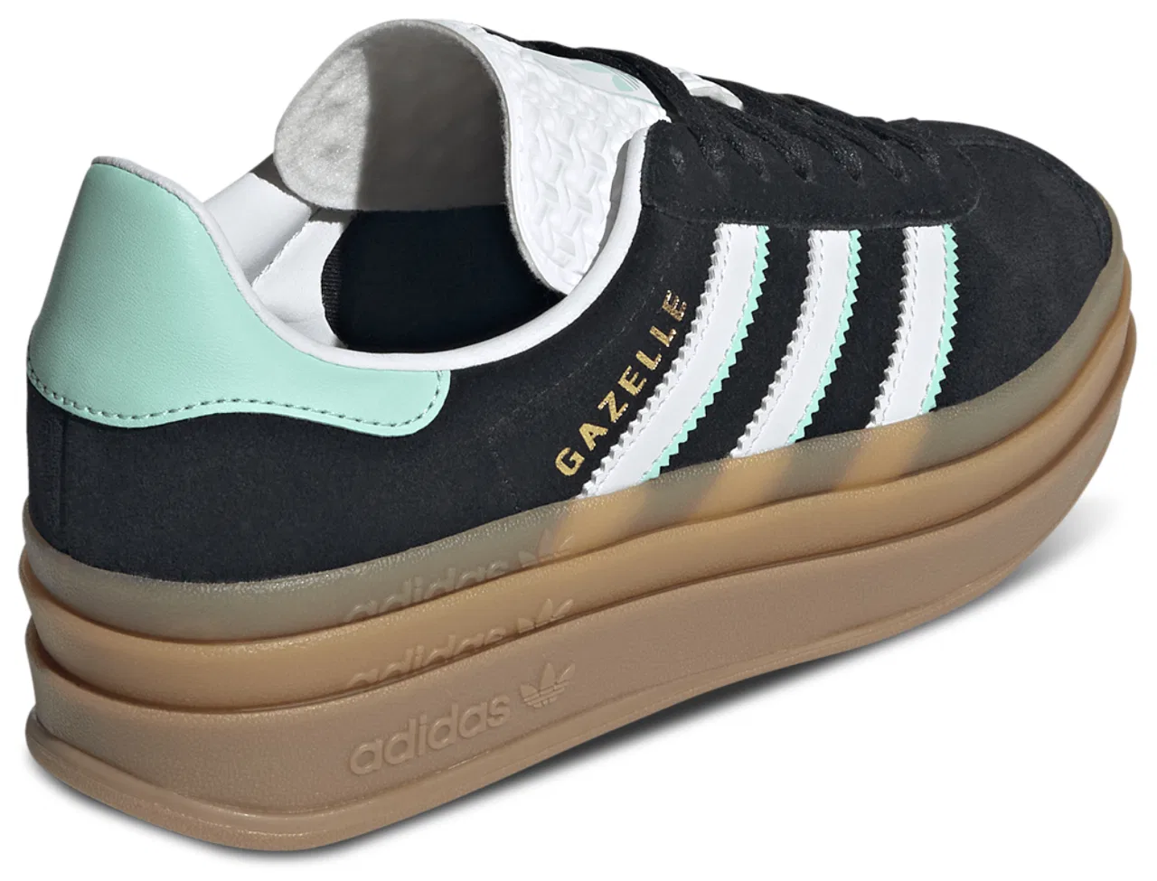 Кеды для мальчиков Gazelle Bold Adidas, цвет Ftwr White/Gum/Core Black — фото 3