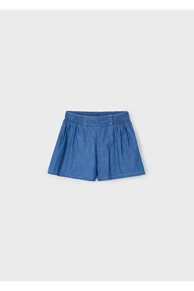 Детские шорты для девочек джинсовые Mayoral, Navy Blue — фото 2