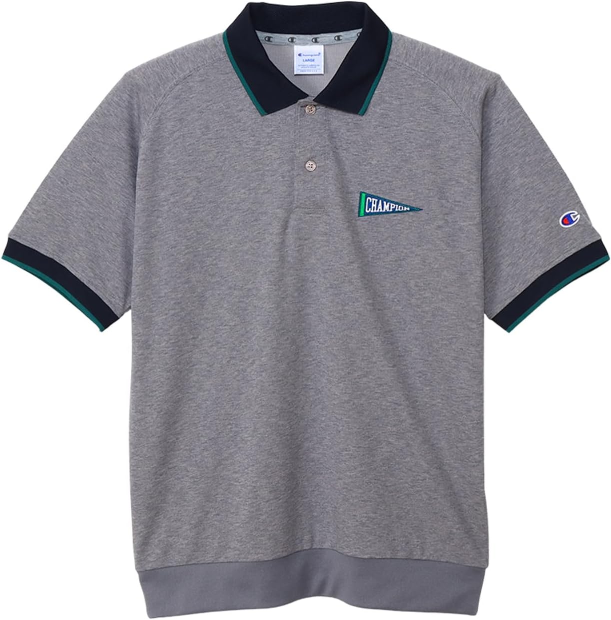 

Мужская рубашка-поло для гольфа Champion, короткий рукав, антибактериальная, влагоотводящая, быстросохнущая, с защитой от УФ-излучения, с графическим логотипом, C3-ZG303