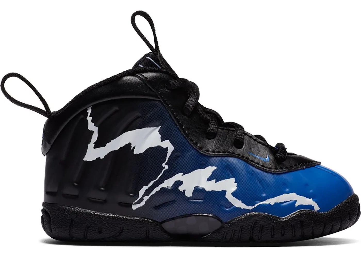 Детские кроссовки Lifestyle Nike Air Foamposite One, Black/Game Royal-White-Aurora Green