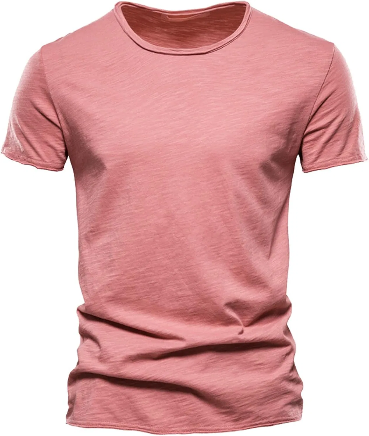 Мужская облегающая футболка с круглым вырезом Athletic Running Bodybuilding Workout Tees, Red