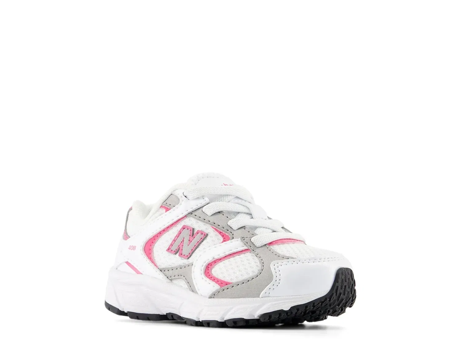 Кроссовки детские 408, New Balance, белый/розовый