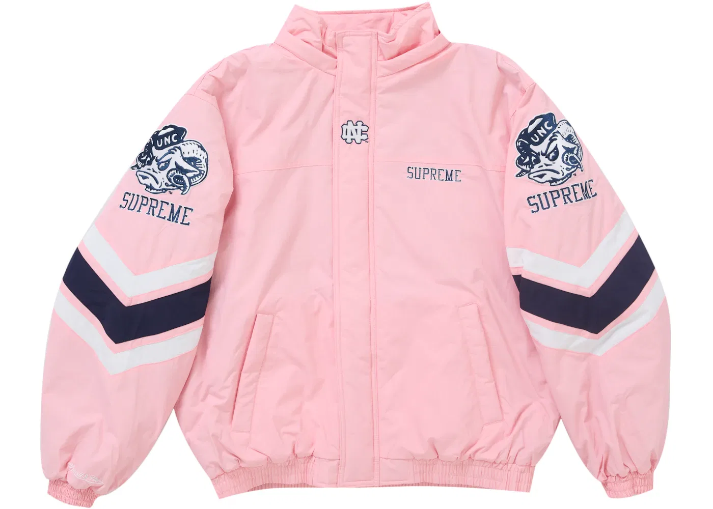 Мужская куртка с капюшоном Supreme Mitchell & Ness NCAA, Pink — фото 4