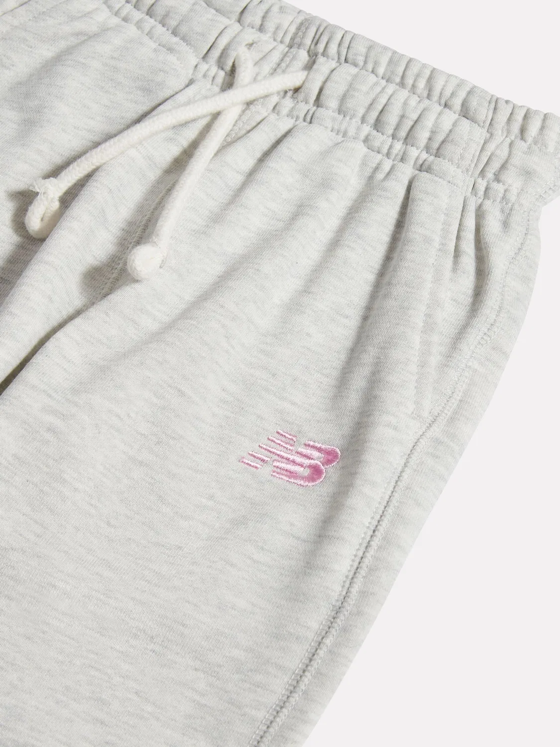 Джоггеры из французского терри New Balance, серый — фото 3