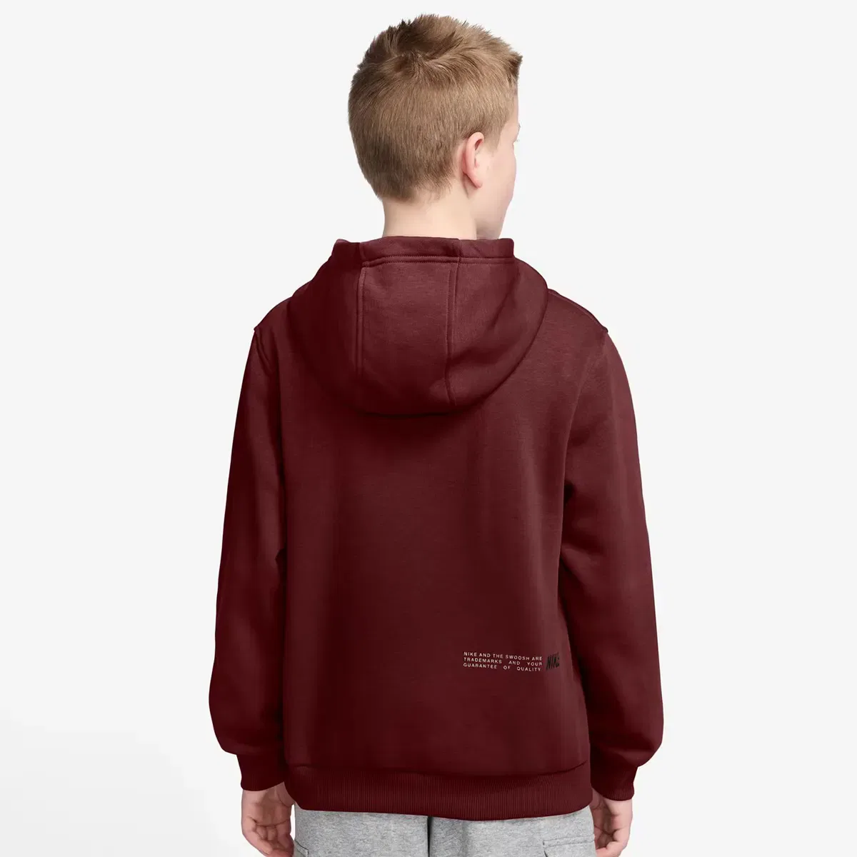 Детская худи Nike Sportswear Club Fleece, Burdeos — фото 2