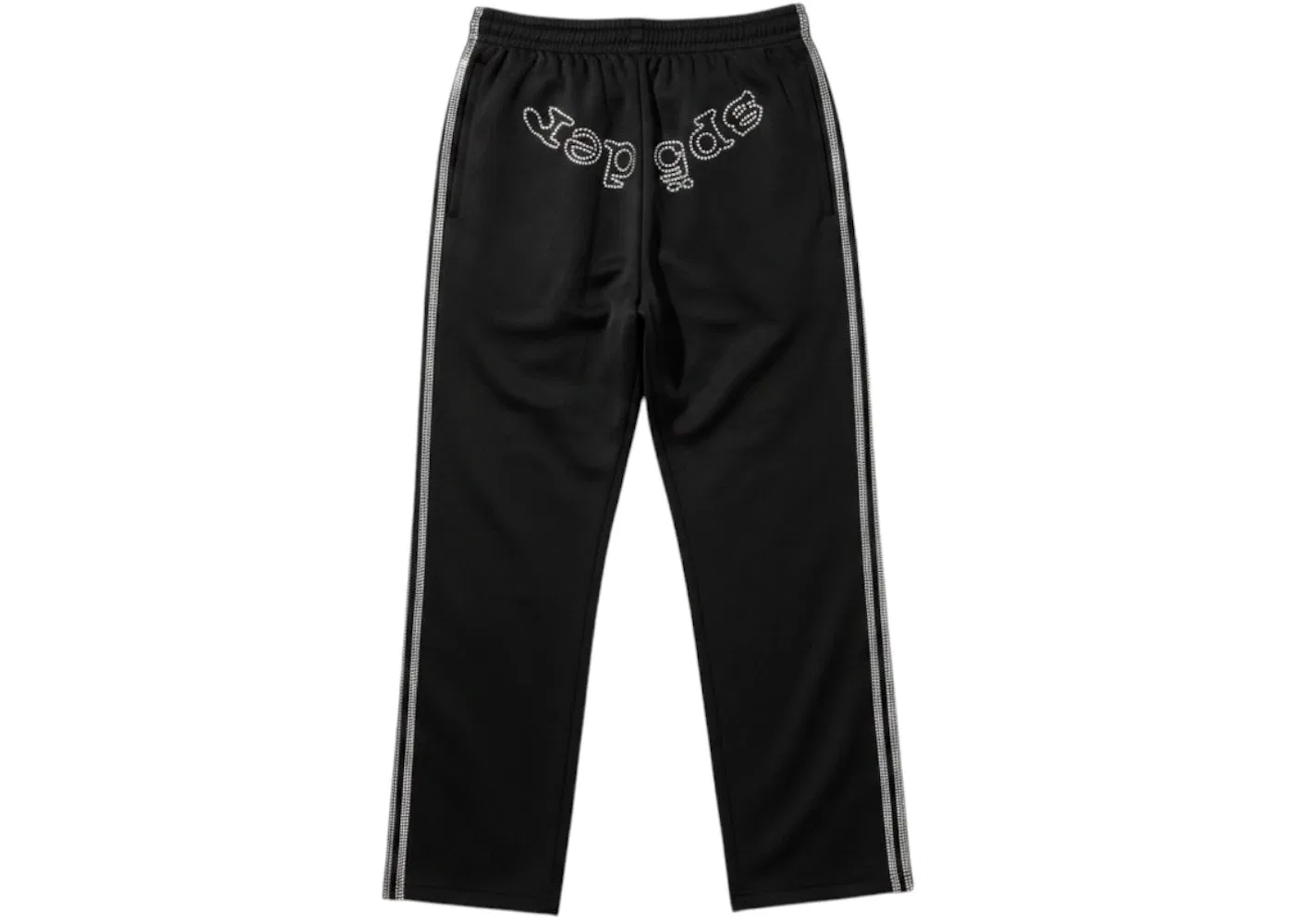Мужские штаны с принтом Rhinestone Adidas, Black