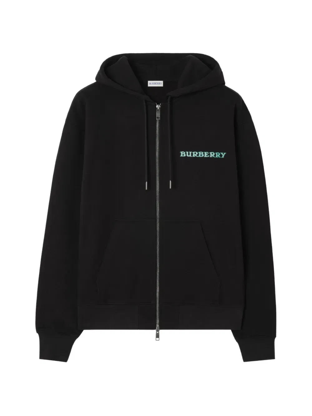 Толстовка Burberry Heritage на молнии с логотипом, черный