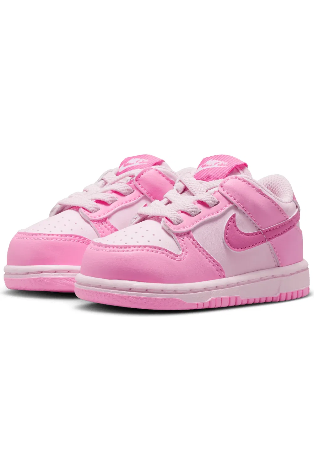 Детские кроссовки баскетбольные Dunk Low Nike, Pink/Pink/White/Pink