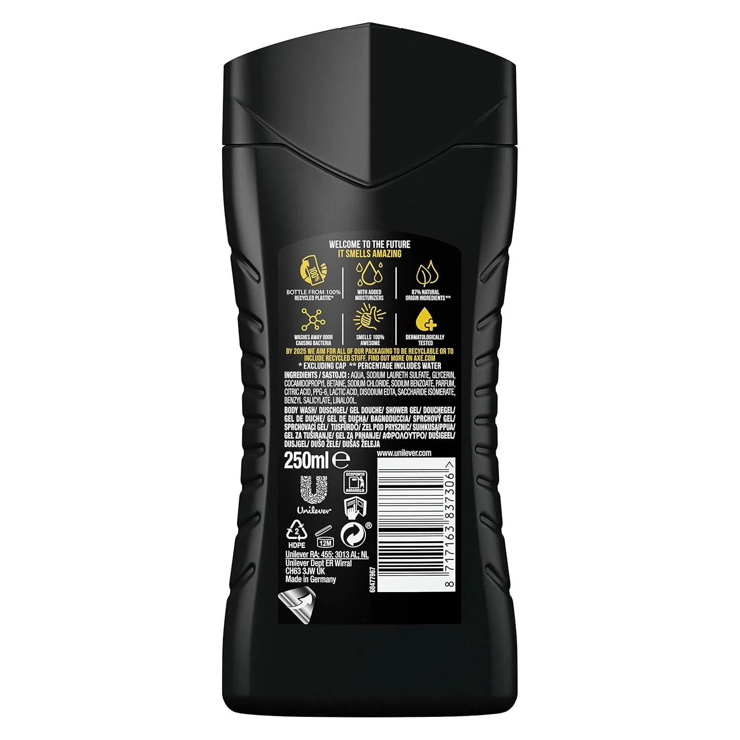 Гель для душа Axe Unite Love is Love, набор 6x250 мл, Rose — фото 4