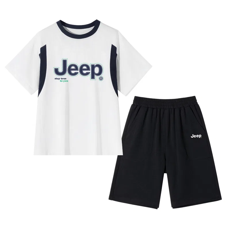 Детский спортивный комплект с логотипом Jeep, White/E Segment White Green-Black/E White Logo Silicone K