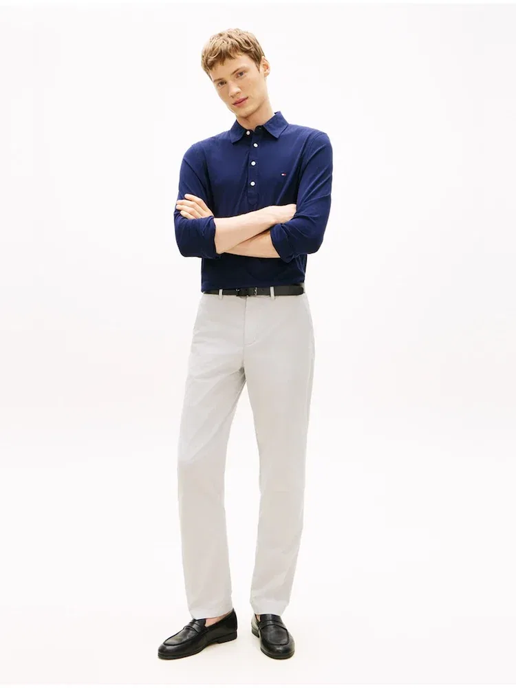 Чиносы Denton Fit, хлопок TOMMY HILFIGER, Silver
