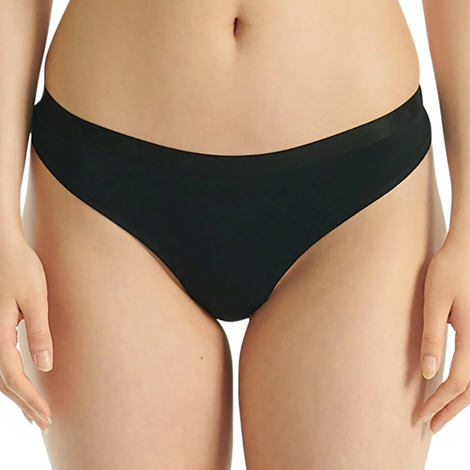 Женские трусы-слипы с заниженной талией Active Essential Low Rise Thong Adidas, Черные — фото 3