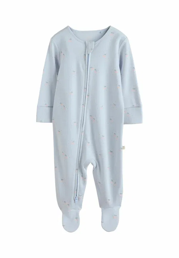 Комплект из 5 боди с принтом Animals Regular fit two way zip sleep suit Next, Multi Pastel Character, мультиколор — фото 3