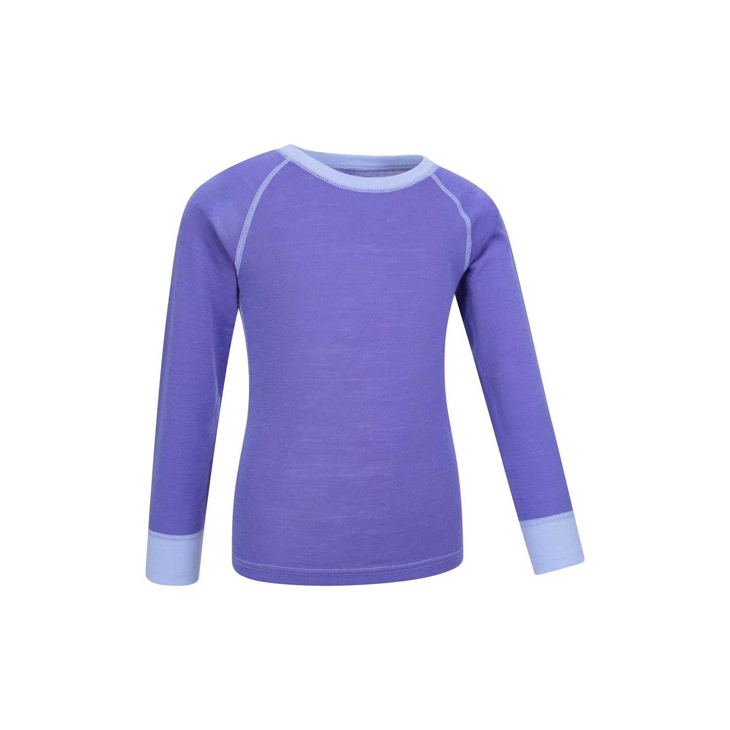 Детское термобелье из мериносовой шерсти Merino II Kids Round Neck Top Mountain Warehouse, Violett — фото 2