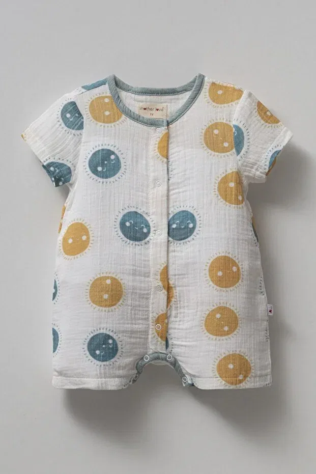 Детский комбинезон с коротким рукавом Mother Love, Blue