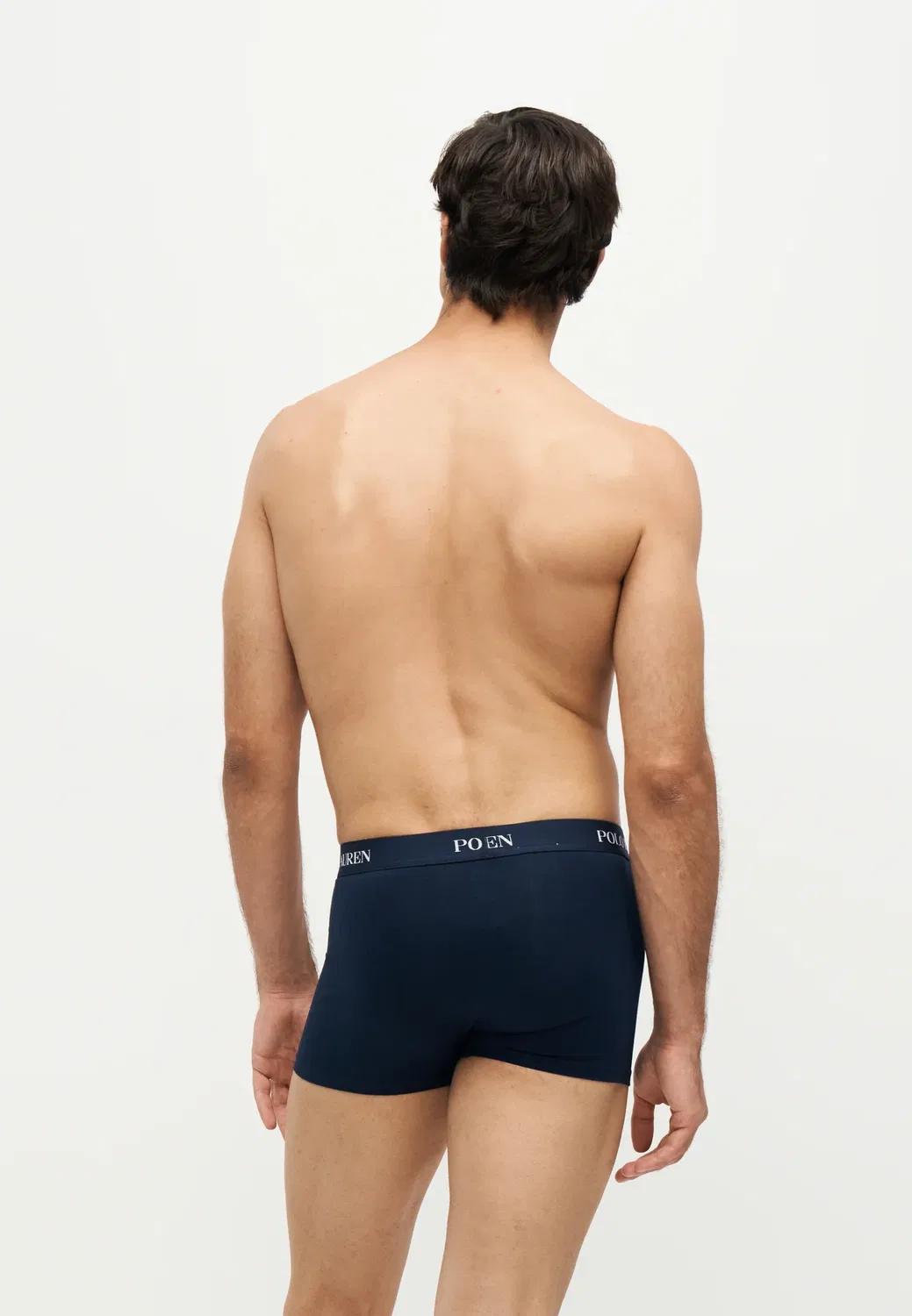 3 шт. - трусы Polo Ralph Lauren, Dark Blue/Pink/Mottled Grey — фото 3