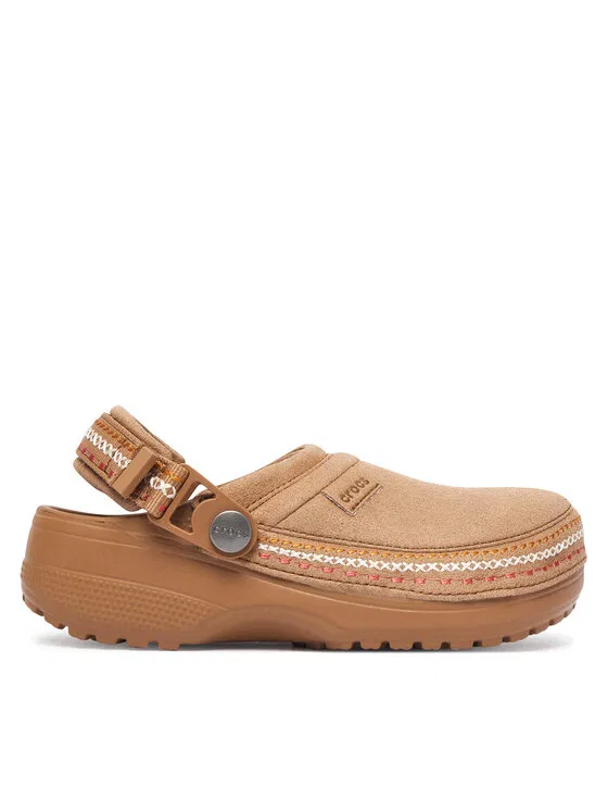 Шлепанцы Crafted clog Crocs, коричневый