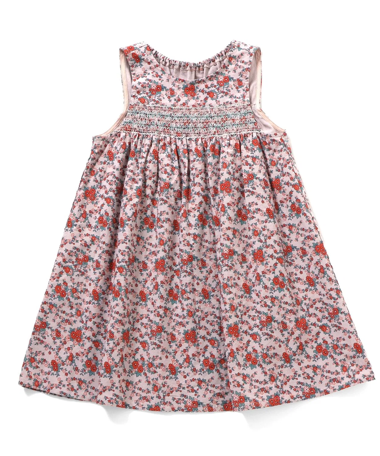 Детский сарафан с цветочным принтом и смокингом Boribon, Red