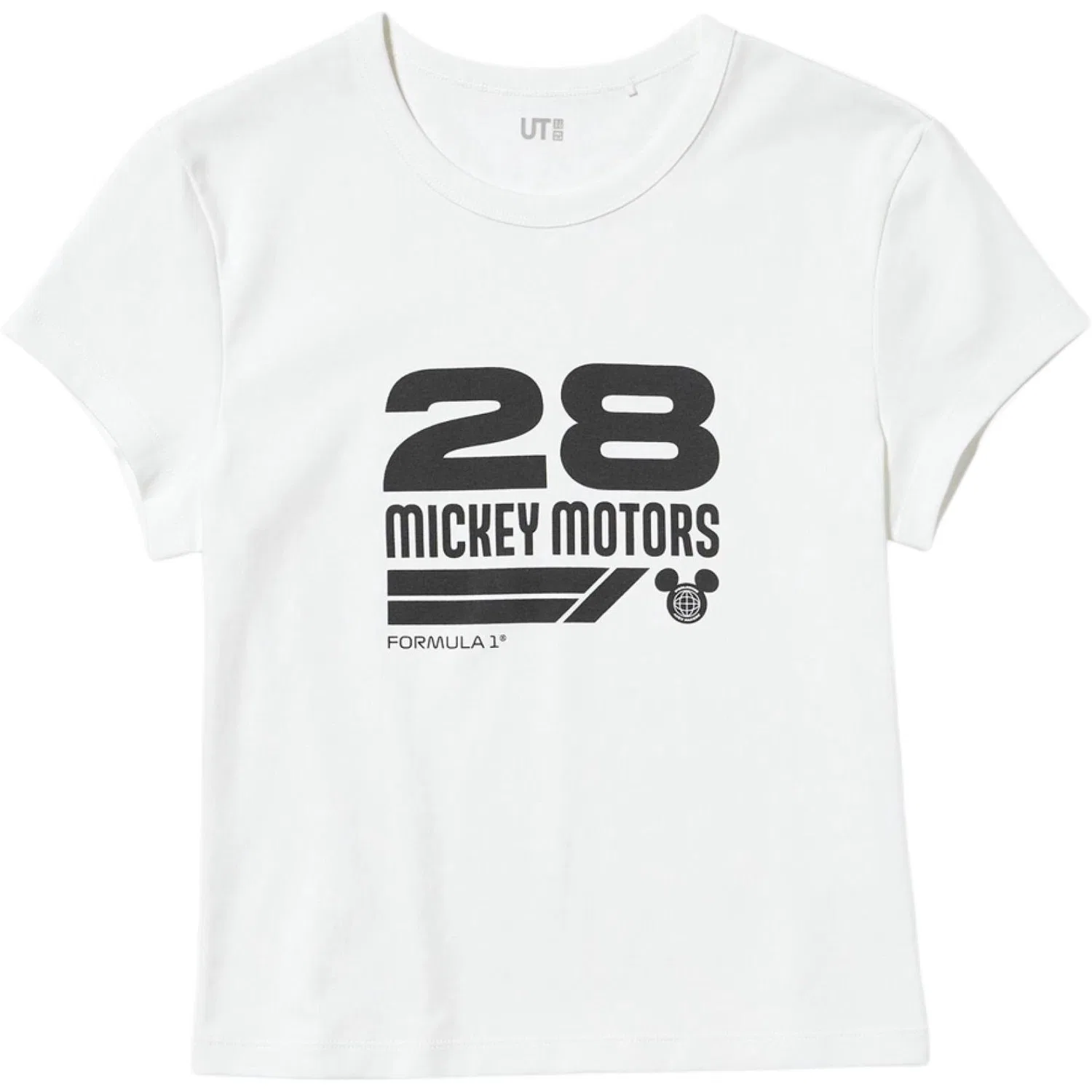 Футболка X Formula 1 с круглым вырезом, UNIQLO, White