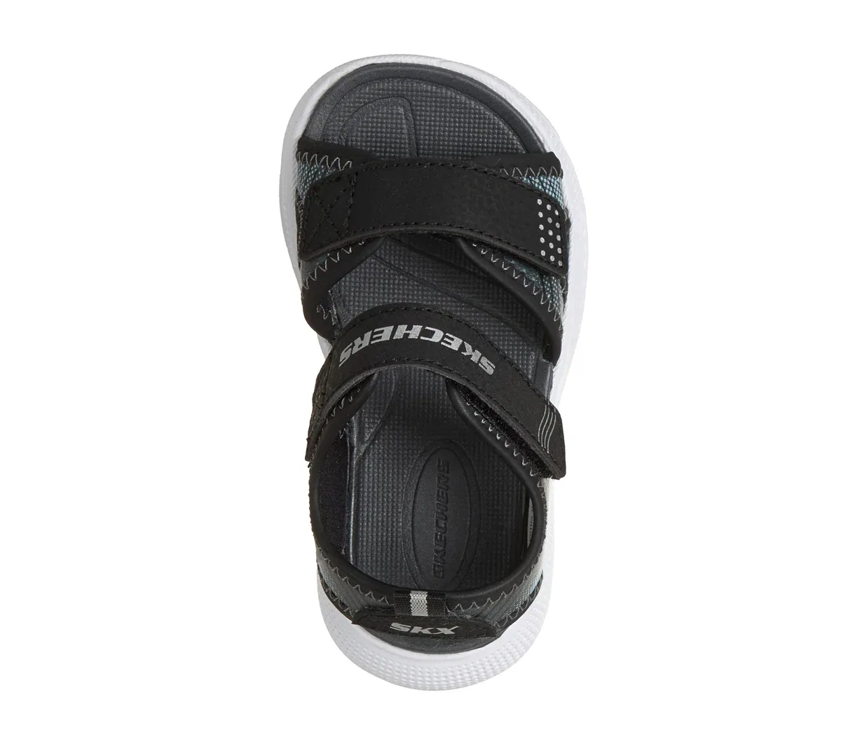 Детские кроссовки Microspec-Splash Skechers, черный/серебристый — фото 2