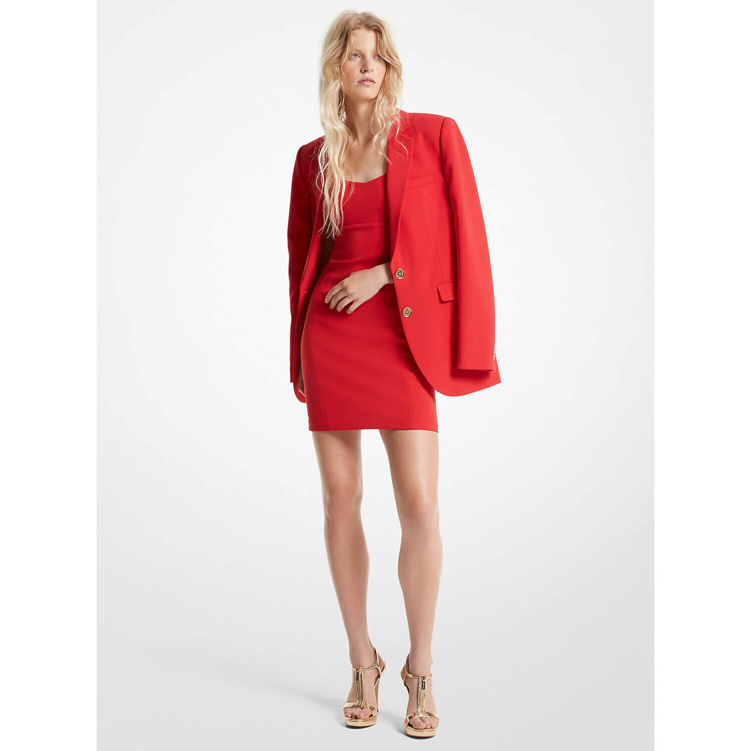 

Блейзер Michael Michael Kors Crepe Boyfriend, красный
