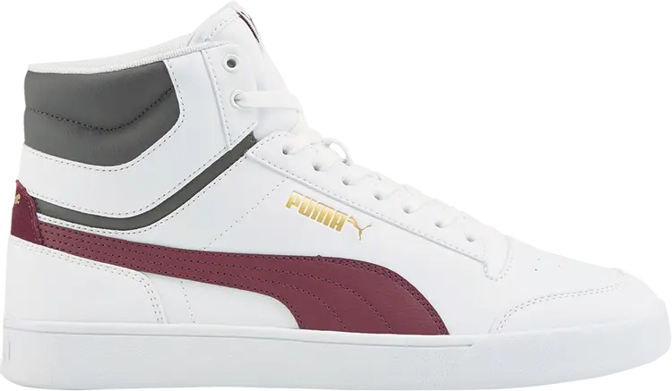 

Кроссовки Puma Shuffle Mid White Grape Wine, белый, Белый;коричневый, Кроссовки Puma Shuffle Mid White Grape Wine, белый