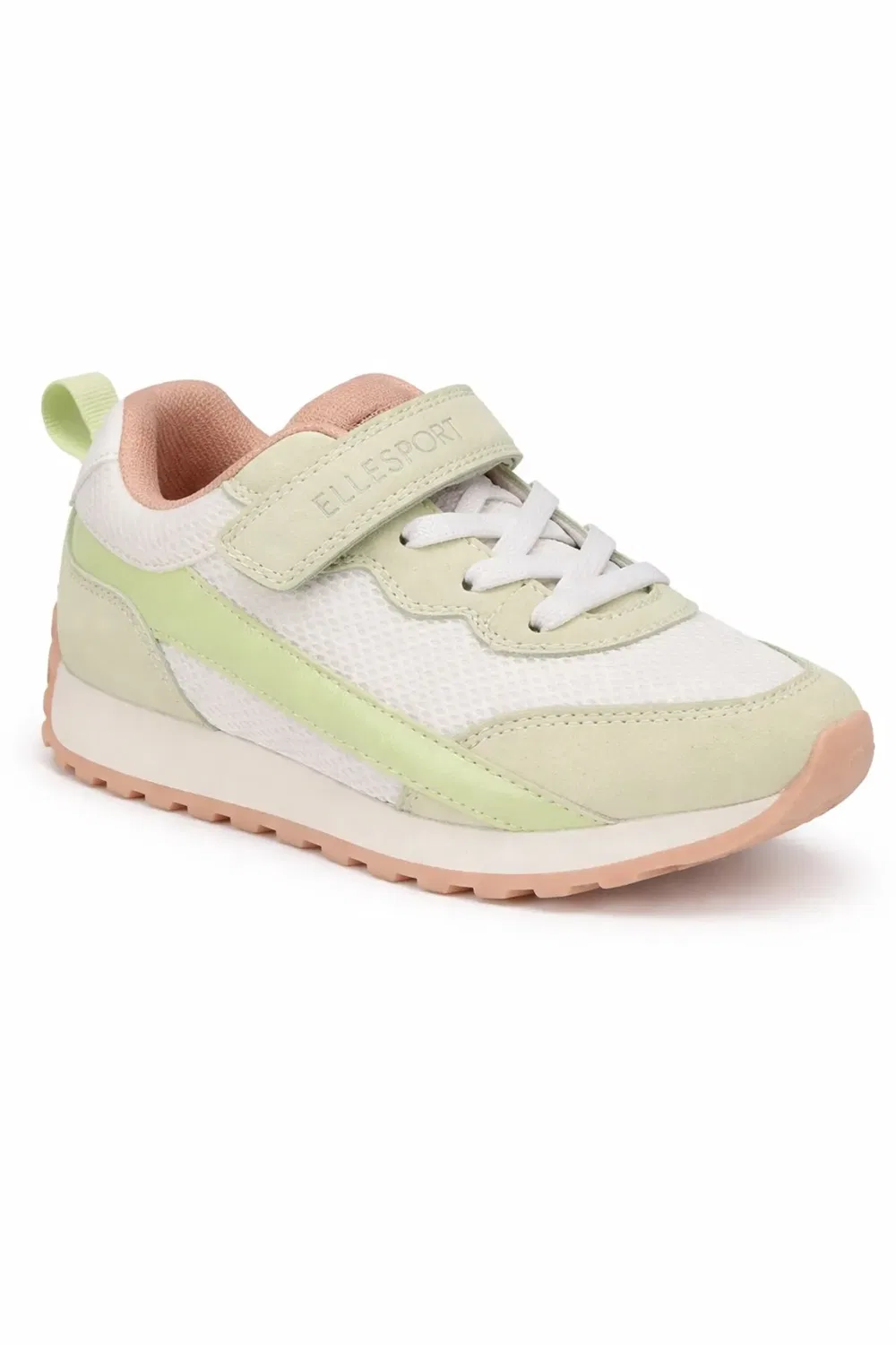Кроссовки с сетчатыми вставками и липучкой Elle Sport, Green — фото 2