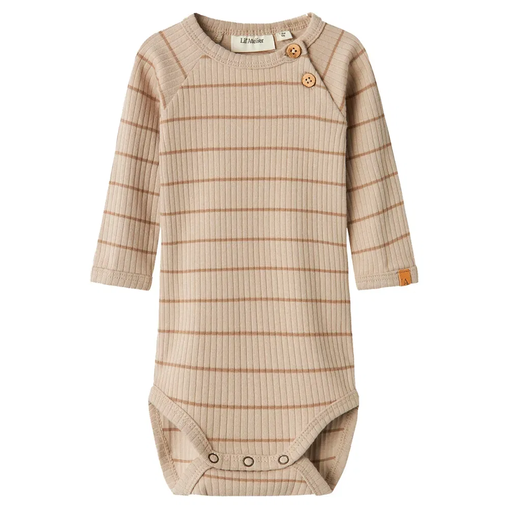 Боди с длинными рукавами Name It Kail Lil Atelier, бежевый