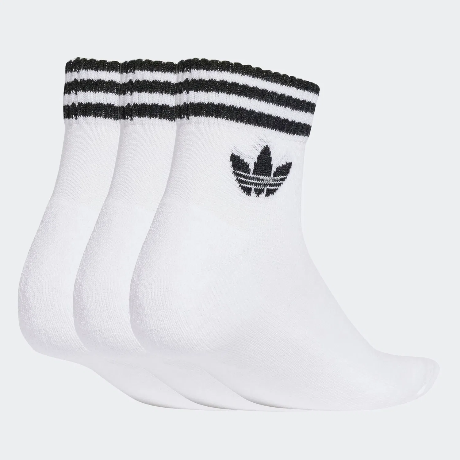 Мужские спортивные носки с тремя полосками Adidas Originals, White — фото 2