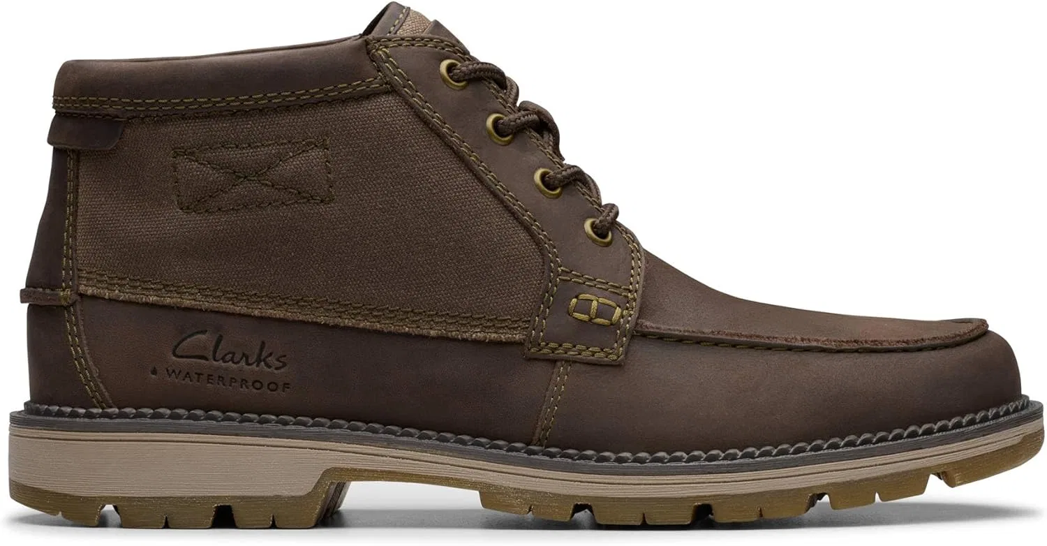 Мужские мокасины-оксфорды Clarks Maplewalk, Brown — фото 2