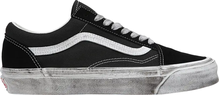 

Кеды Vans OG Old Skool LX Stressed - Black White, черный