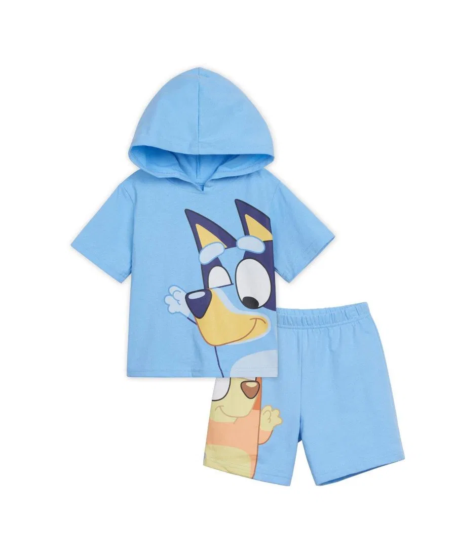 Комплект из худи и шорт Bluey Bingo Bluey, Sky Blue Bluey Bingo
