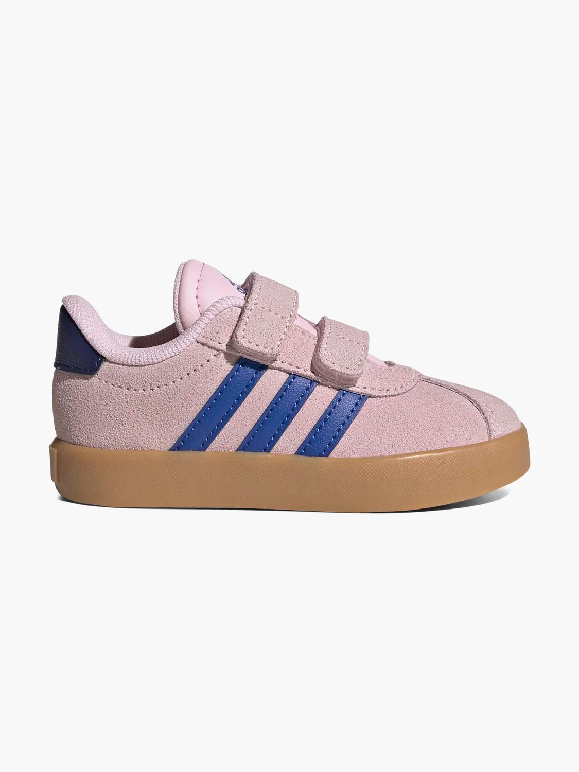 Детские кроссовки на липучке Adidas VL Court 3.0 CF I, цвет Rose Gold