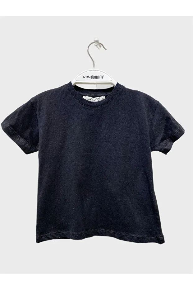 Детская футболка с коротким рукавом Black Basic Baby T-Shirt - Plain Fit Escabel, Black