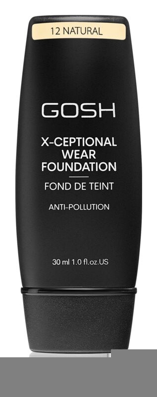 

Долговечная основа Gosh X-ceptional, оттенок 12 Natural 30 мл