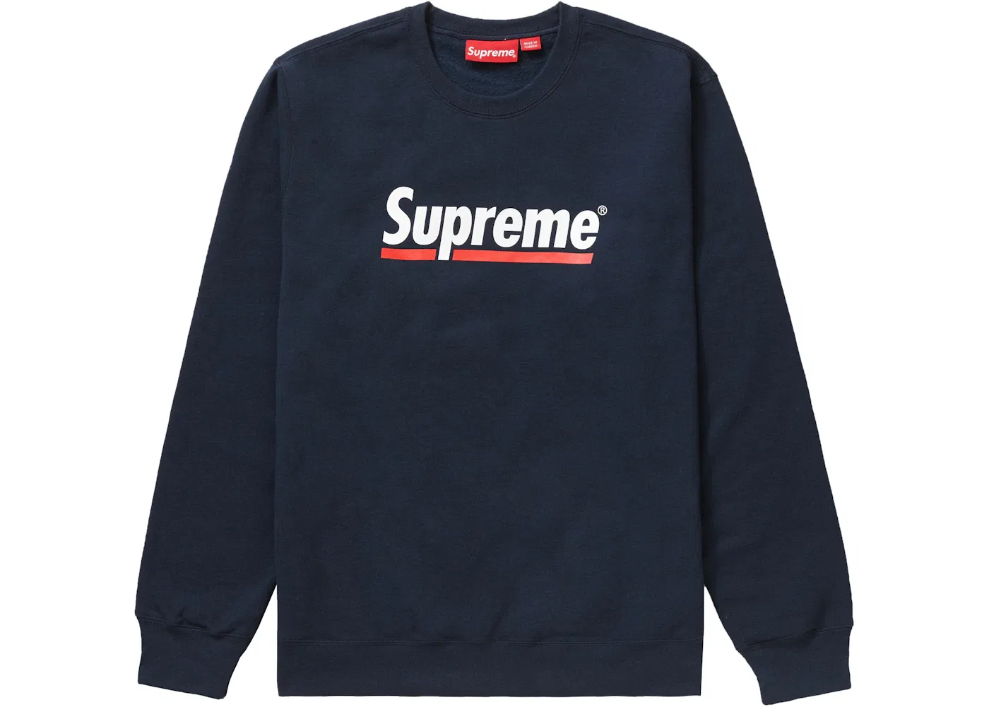 Мужской свитшот с принтом Crewneck Supreme, Navy