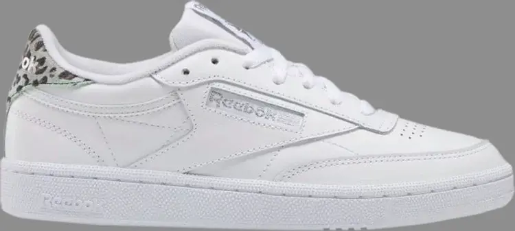 

Кроссовки wmns club c 85 'cheetah print - white' Reebok, белый