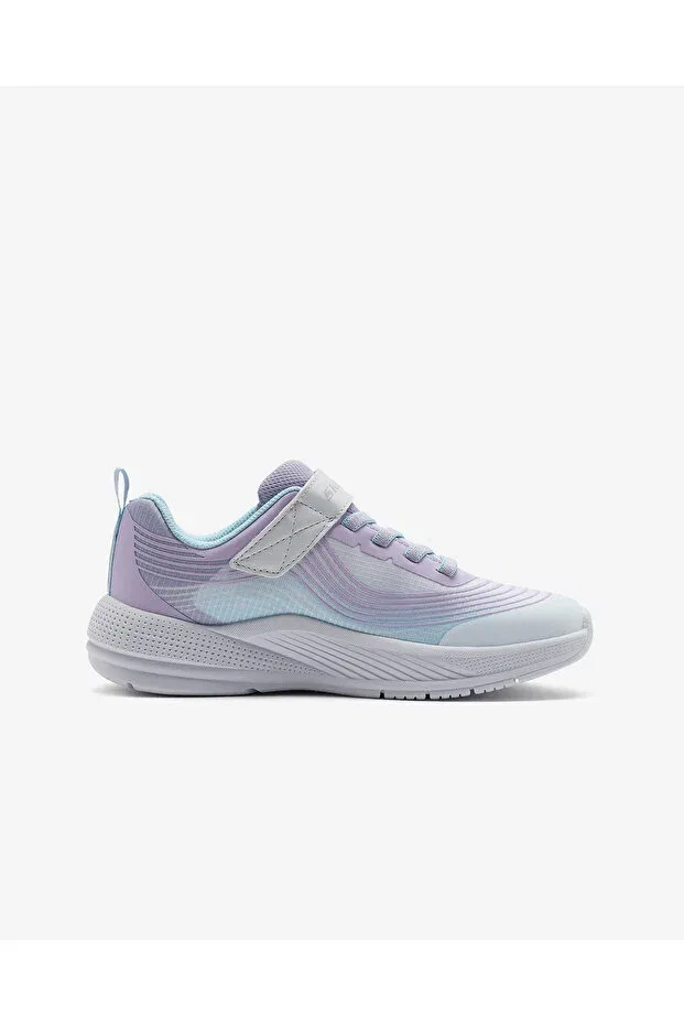 Детские кроссовки для девочек с липучкой Microspec Advance Skechers, Weiß — фото 2