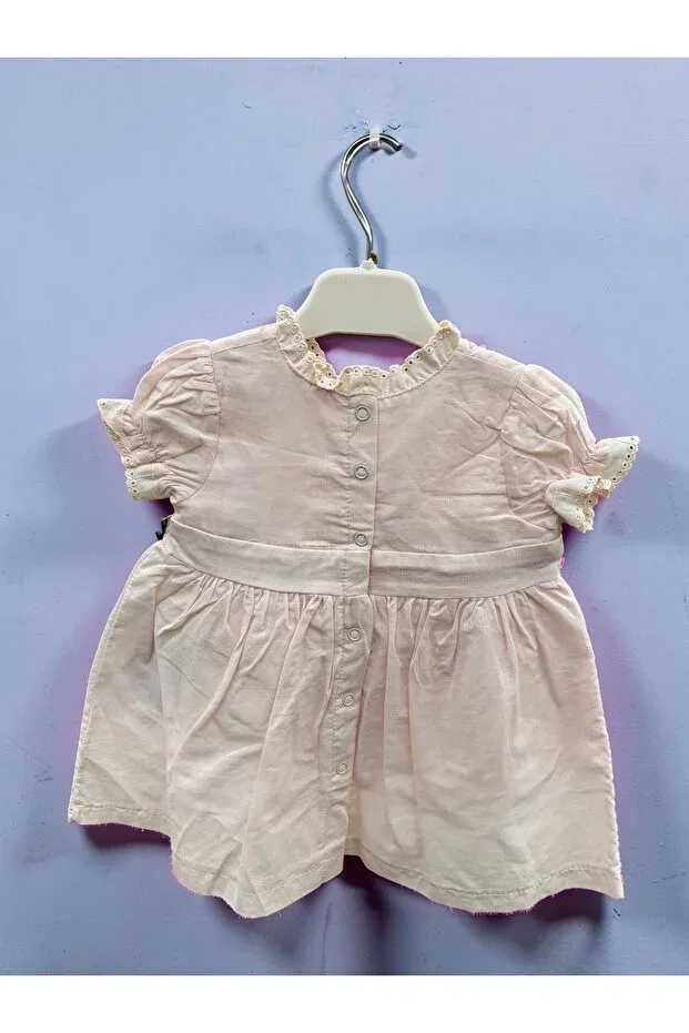 Детское платье для девочек хлопковое Nalia Baby Wear, Powder — фото 3