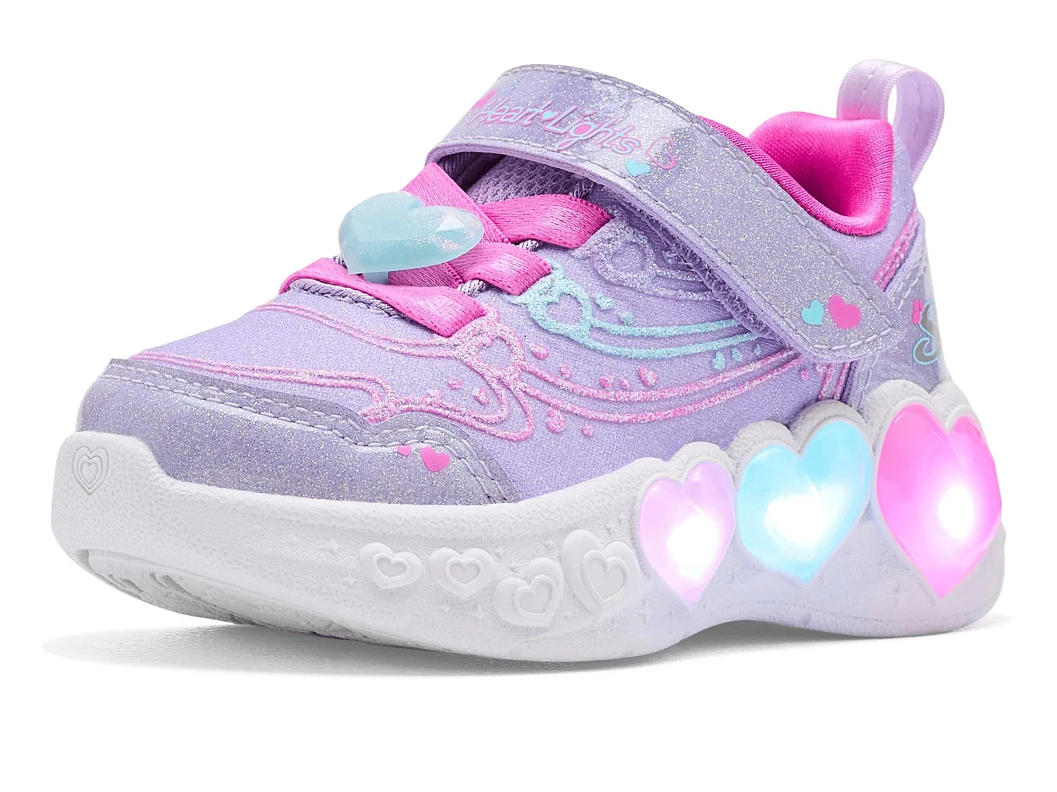 Кроссовки Enchanted Heart Lights 303266N (для малышей) Skechers Kids, Lavendar/Multi