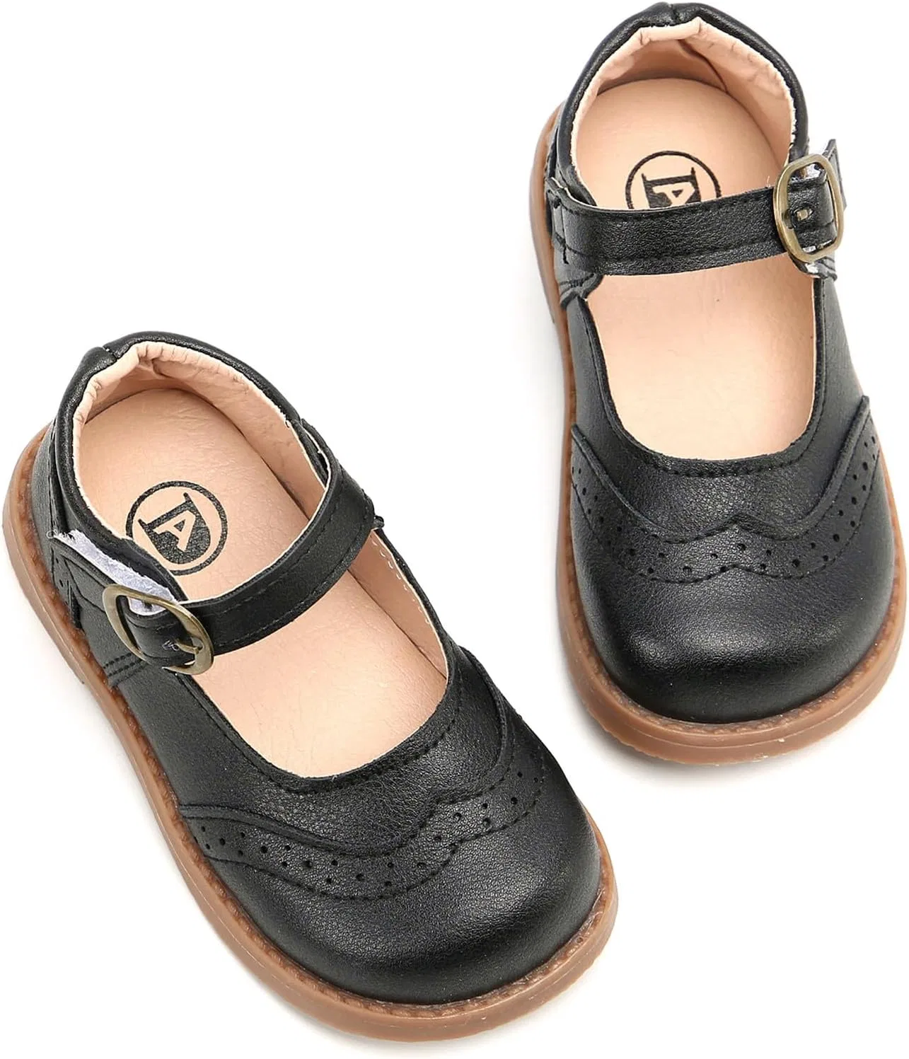 Детские туфли Мэри Джейн для девочек Classic Mary Jane DADAWEN, Black — фото 4